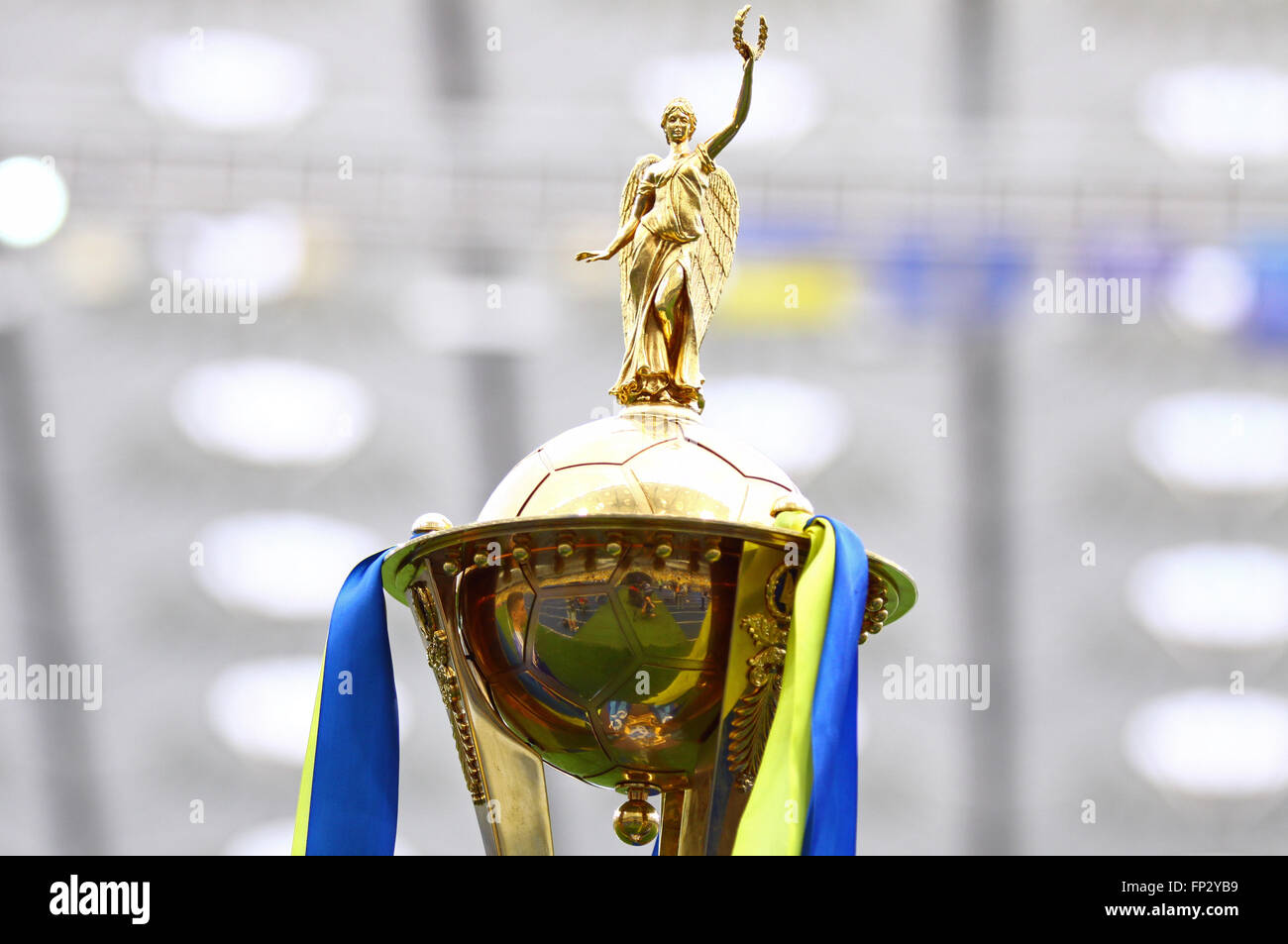 Kiev, UKRAINE - le 18 mai 2014 Détails : d'Ukraine de Football National Trophy (CUP) présente au cours de l'Ukraine Championnat match être Banque D'Images