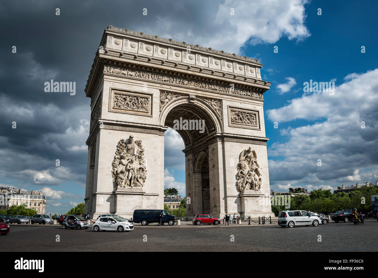 Arc de Triomphe Arc de Triomphe de la Place Charles de Gaulle, Paris, Ile-de-France, France Banque D'Images