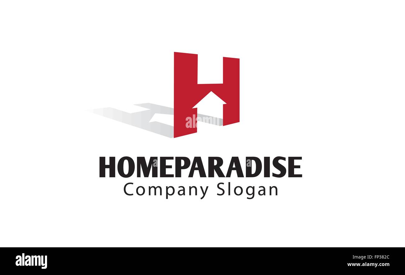 Paradise Accueil Illustration Design Illustration de Vecteur