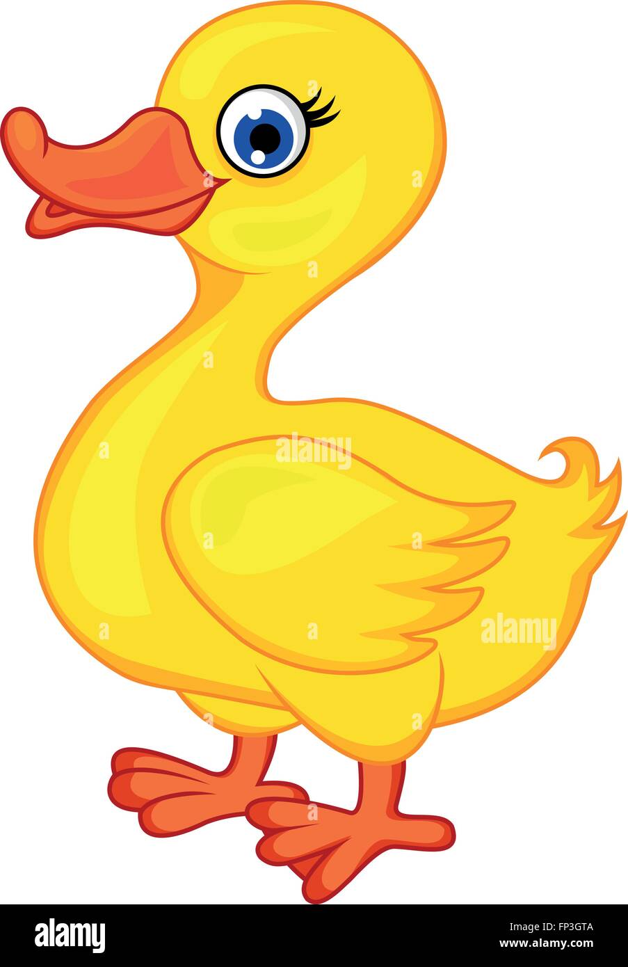 Funny duck Illustration de Vecteur