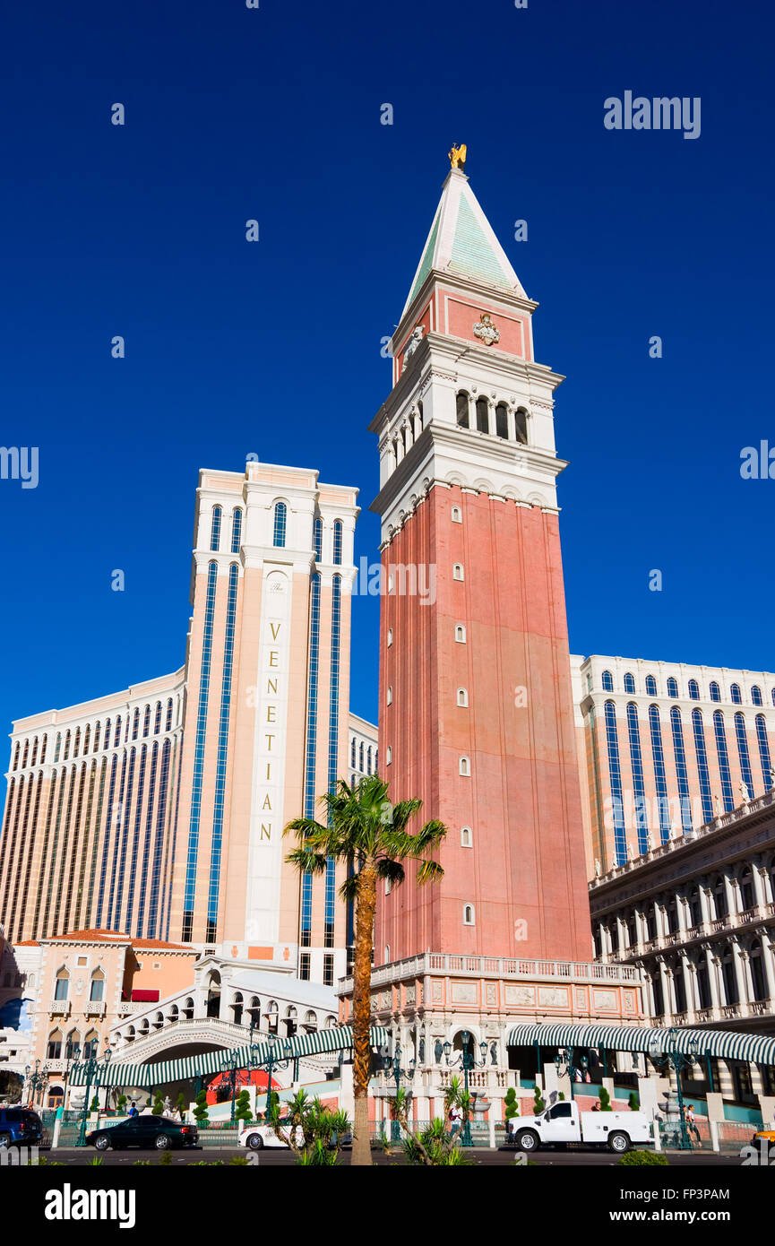 Le Venetian Resort Hotel et Casino à Las Vegas, Nevada Banque D'Images