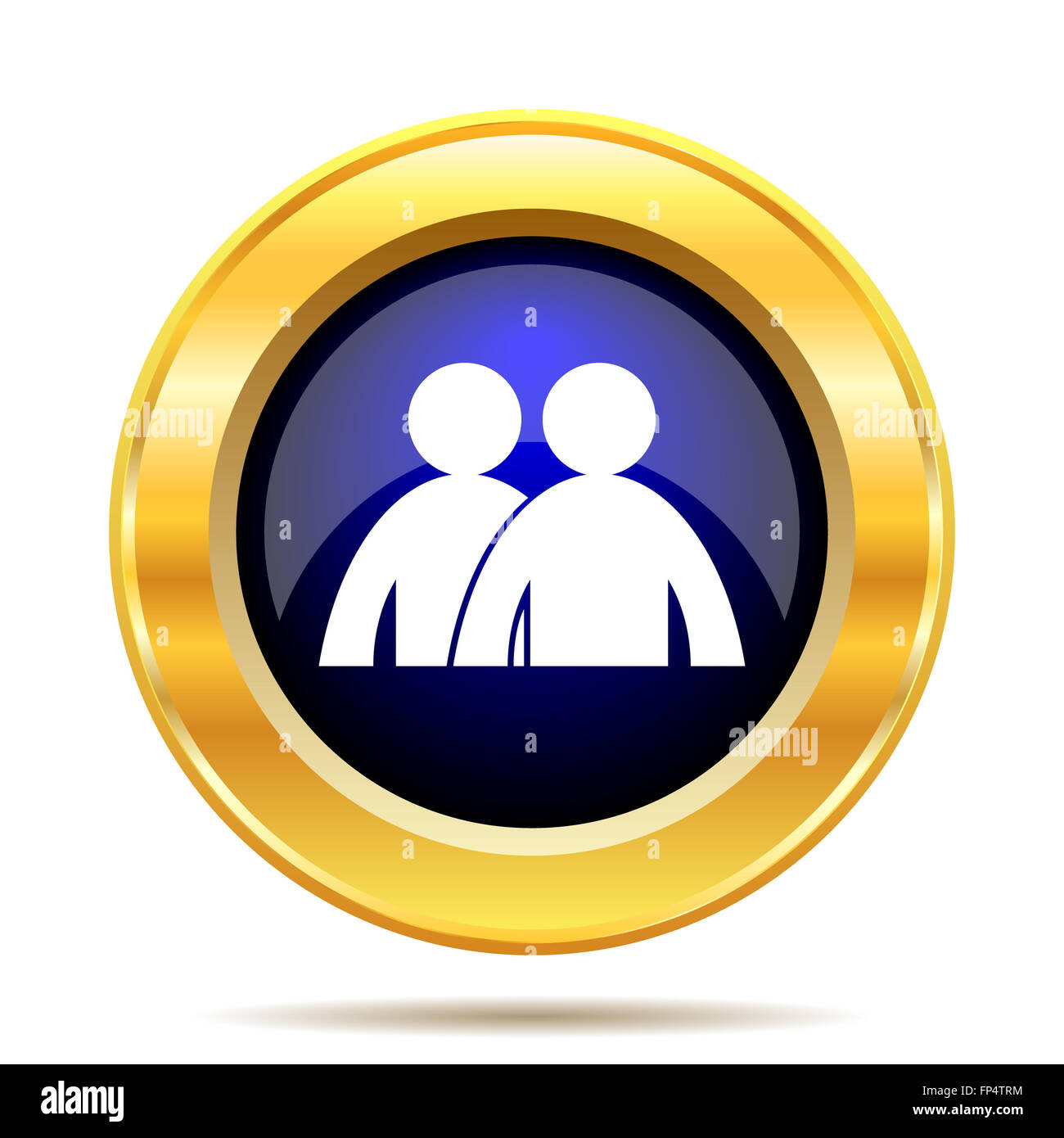 L'icône du Forum. Bouton Internet sur fond blanc. Banque D'Images