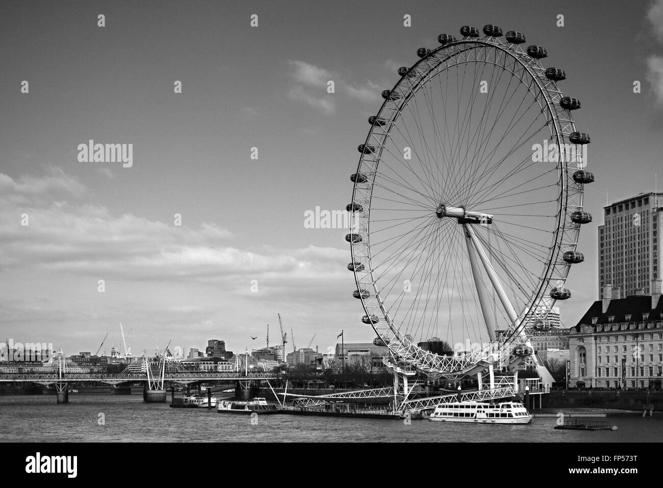 London Eye Banque D'Images