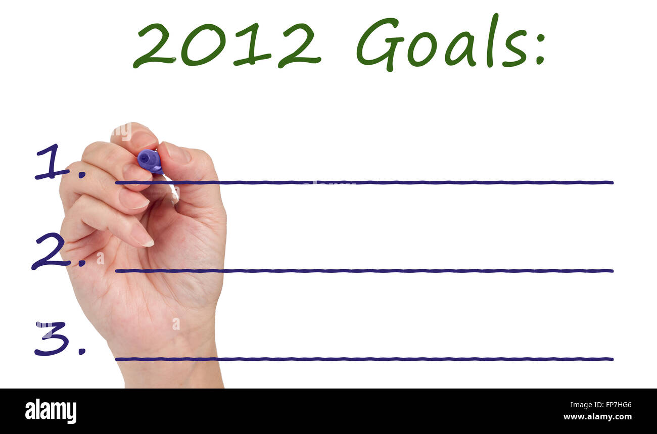 Objectifs de 2012 Banque D'Images