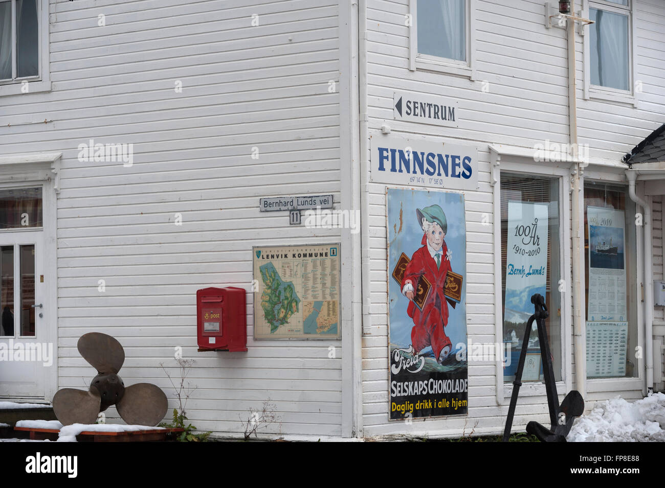 Finnsnes. La Norvège Banque D'Images