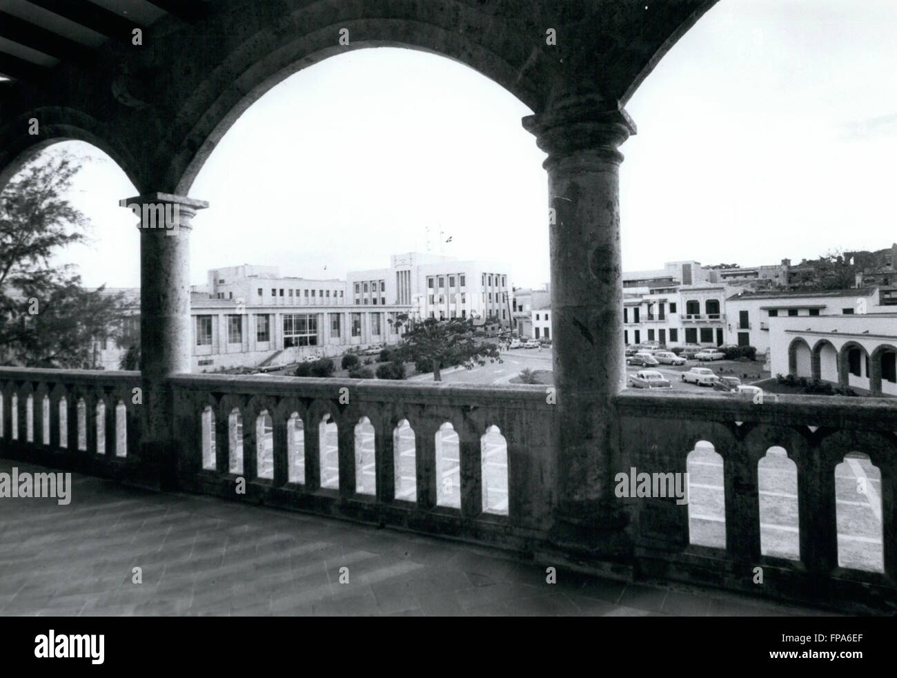 1962 - République Dominicaine : Vues de la capitale de Santo Domingo vu de l'Alcazar (maison de la famille Colomb) © Keystone Photos USA/ZUMAPRESS.com/Alamy Live News Banque D'Images