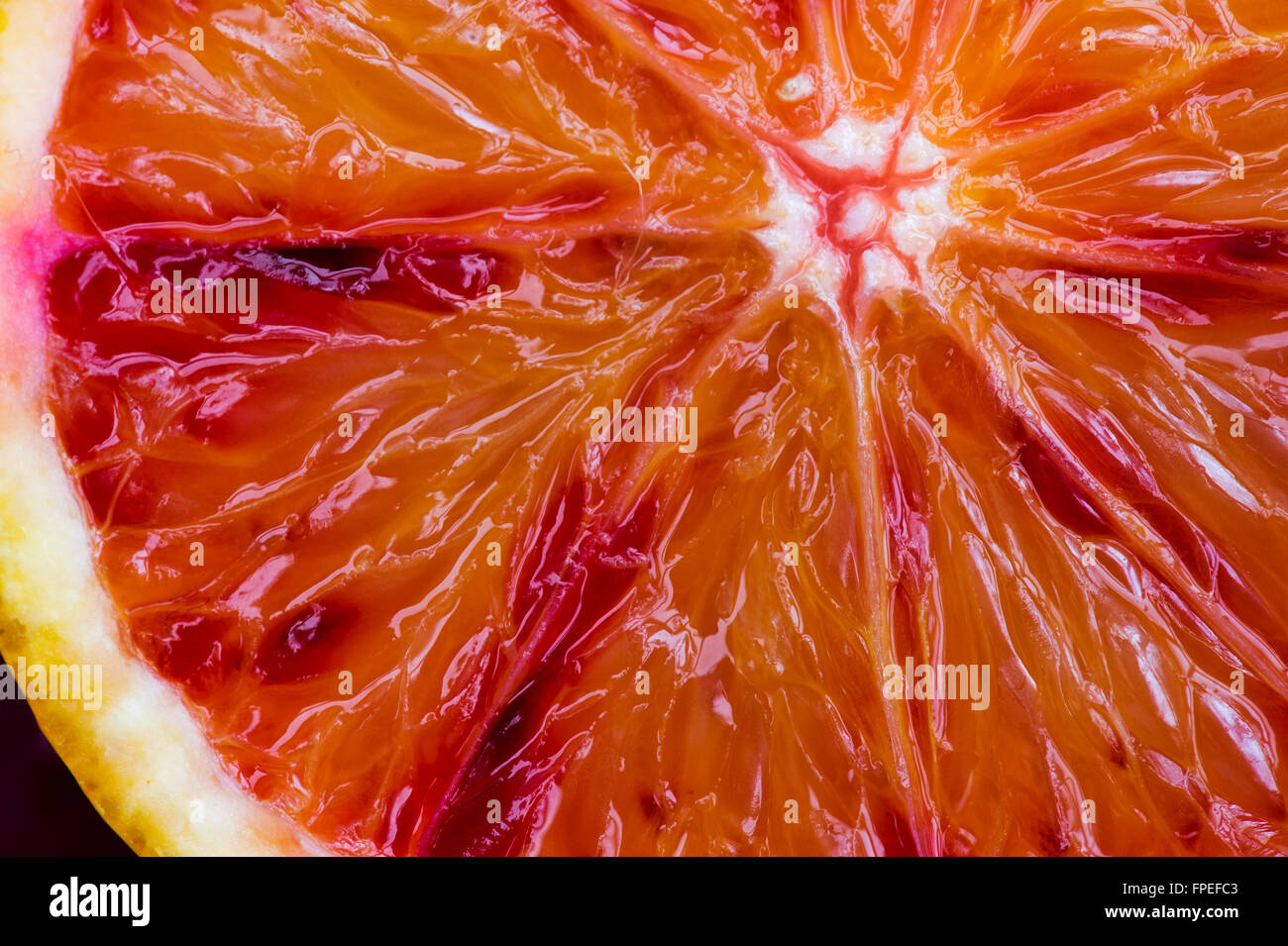 X Citrus sinensis. Orange sanguine Banque D'Images
