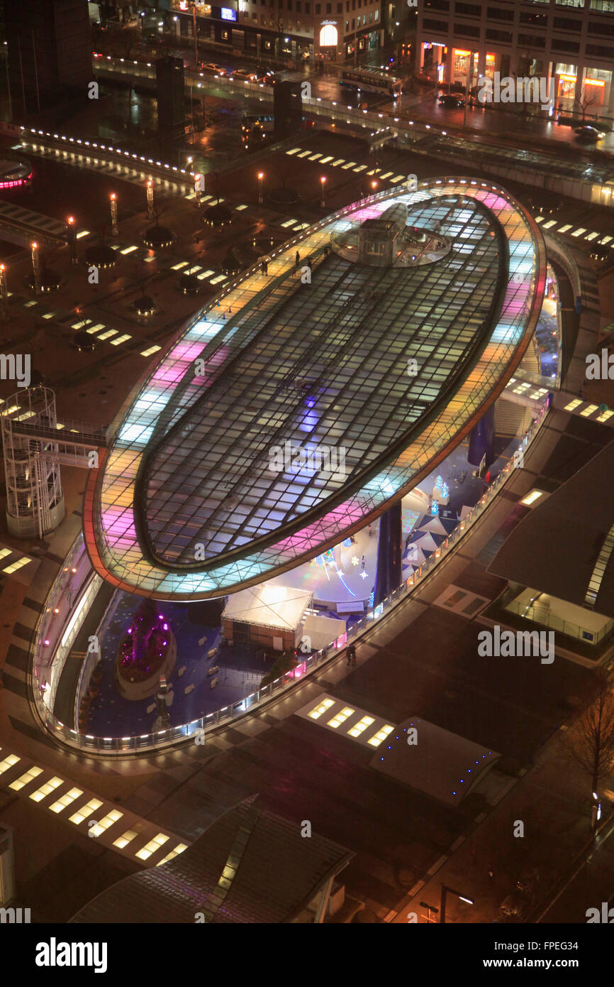 Le Japon, Nagoya, Oasis 21, l'architecture moderne, Banque D'Images