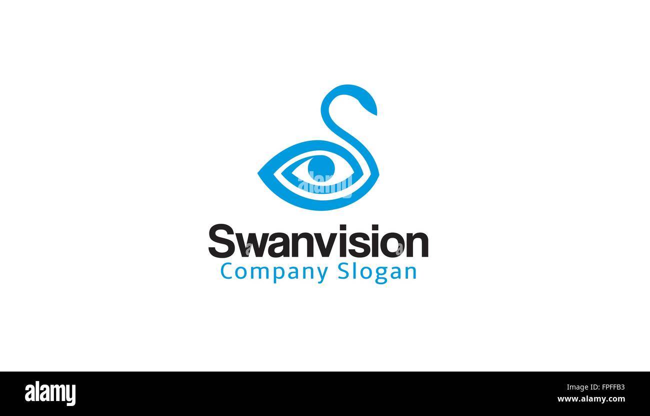 Swan Vision Design Illustration Illustration de Vecteur