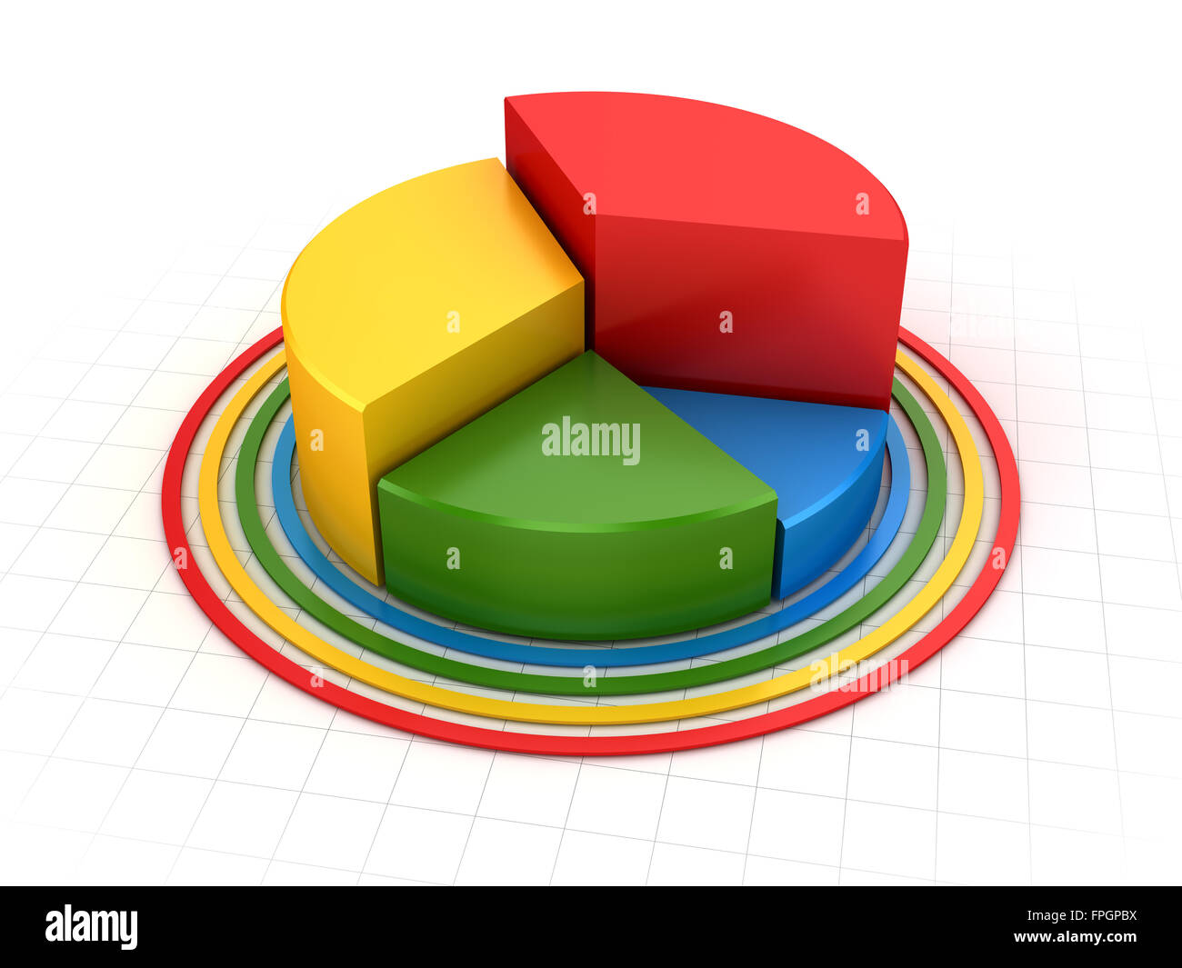 Carte d'affaires , c'est un 3D générée par ordinateur et l'image rendue. Banque D'Images