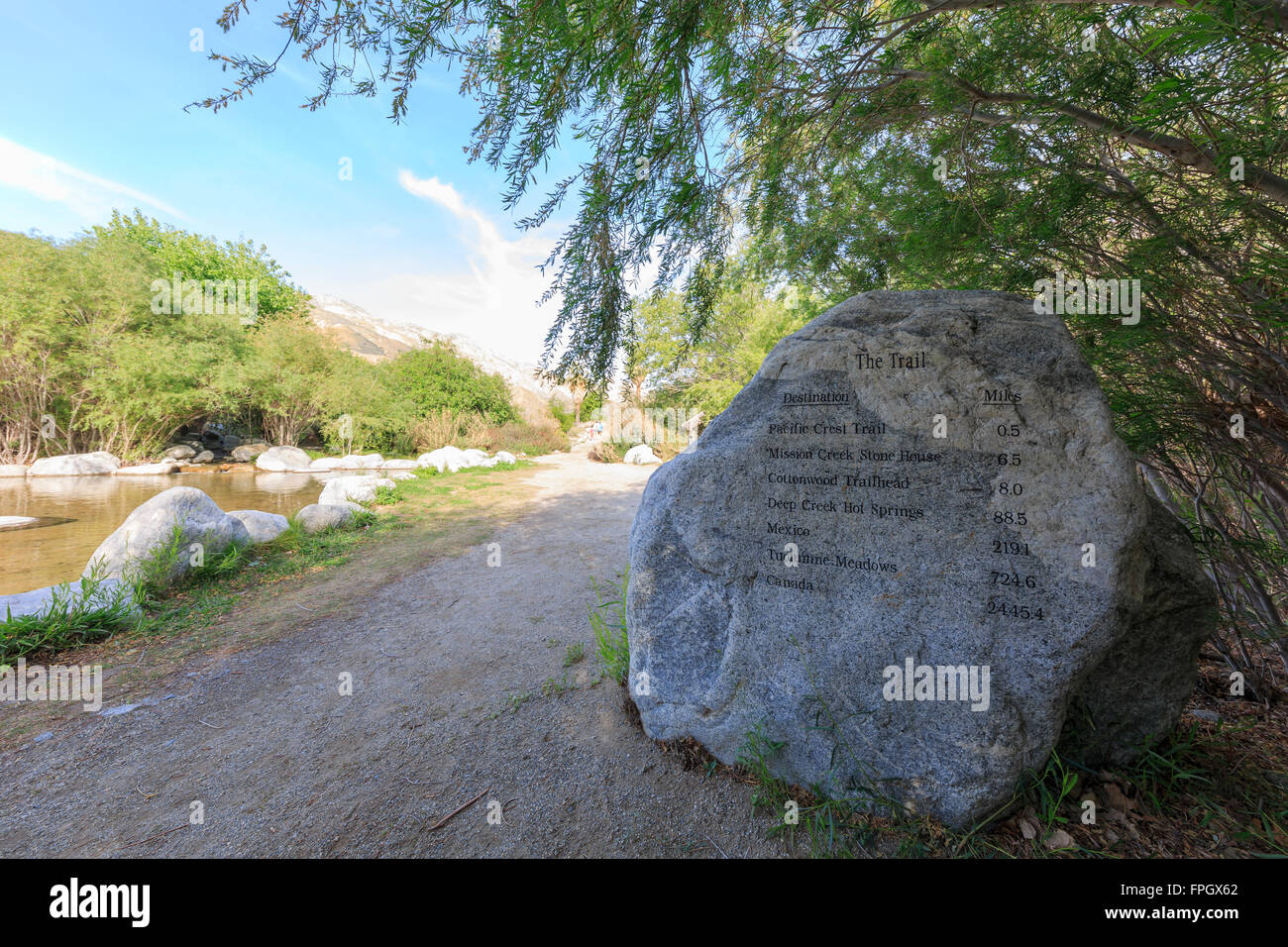 Changeling - Pacific Crest Trail à préserver l'eau vive Banque D'Images