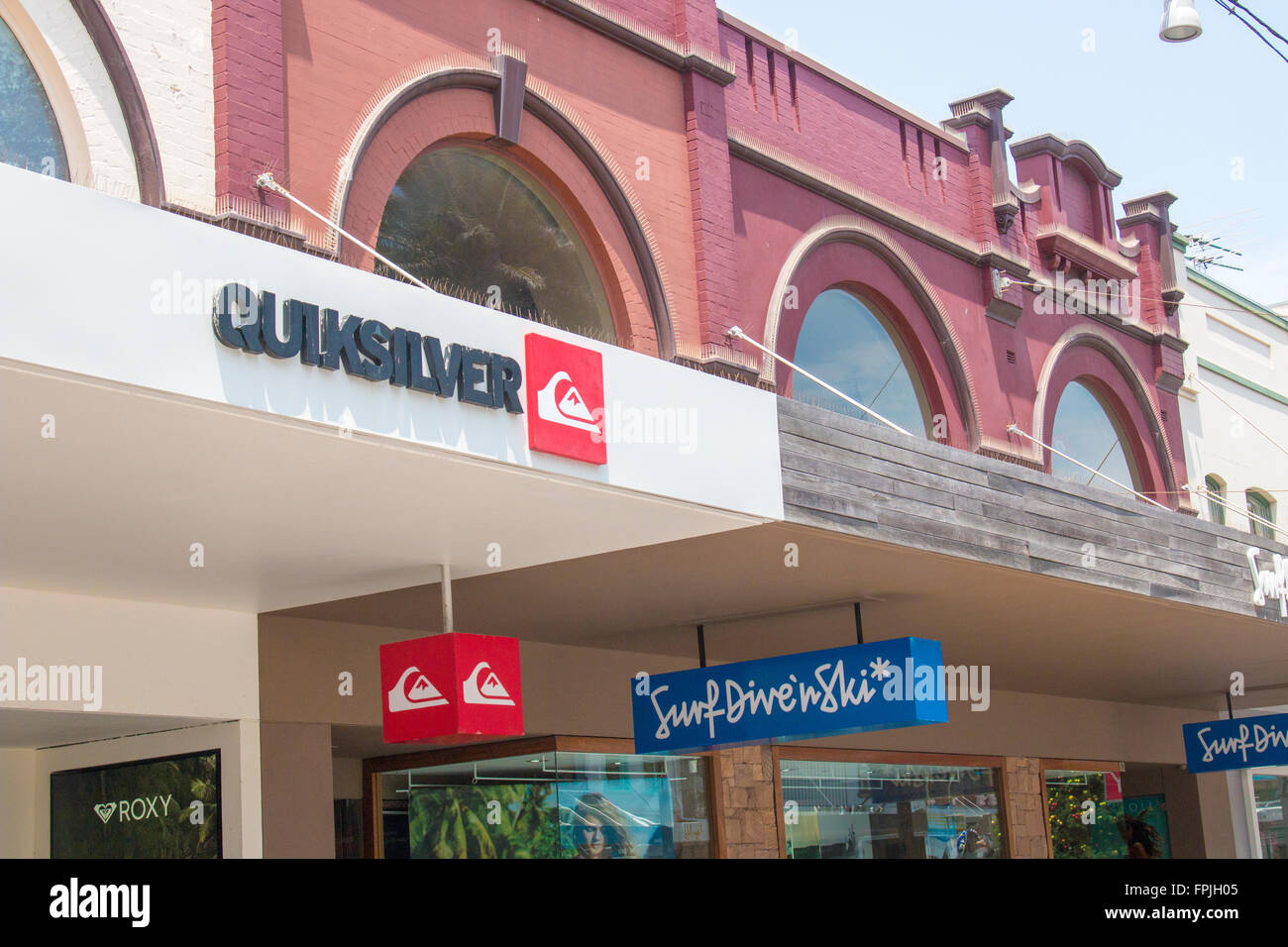 Quiksilver store shop à Manly Beach, Sydney, Australie Banque D'Images