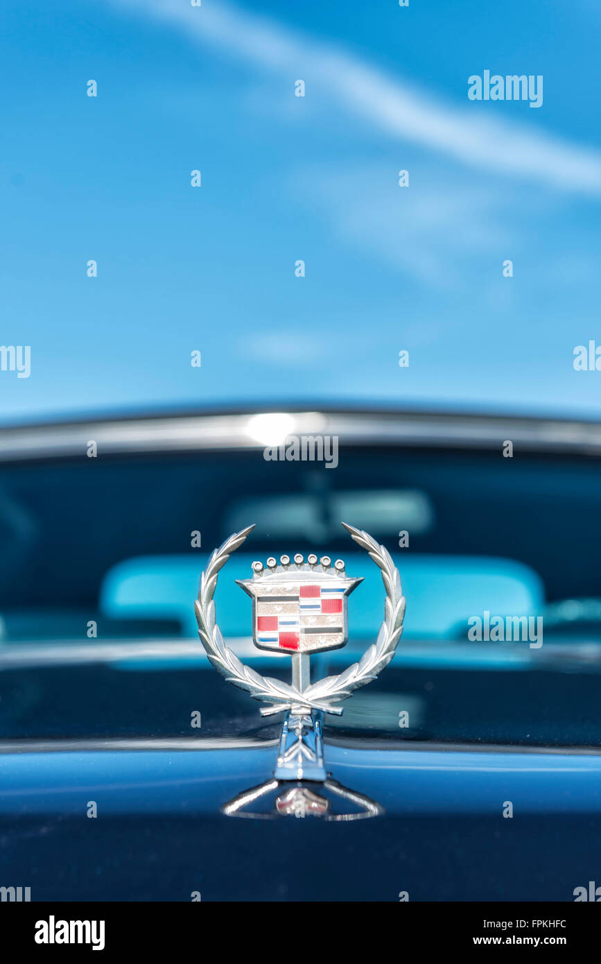 Heimborn, Hesse, Allemagne, Cadillac Eldorado Convertible, année de fabrication 1976 cylindrée 8,2 l, 190 cv Banque D'Images