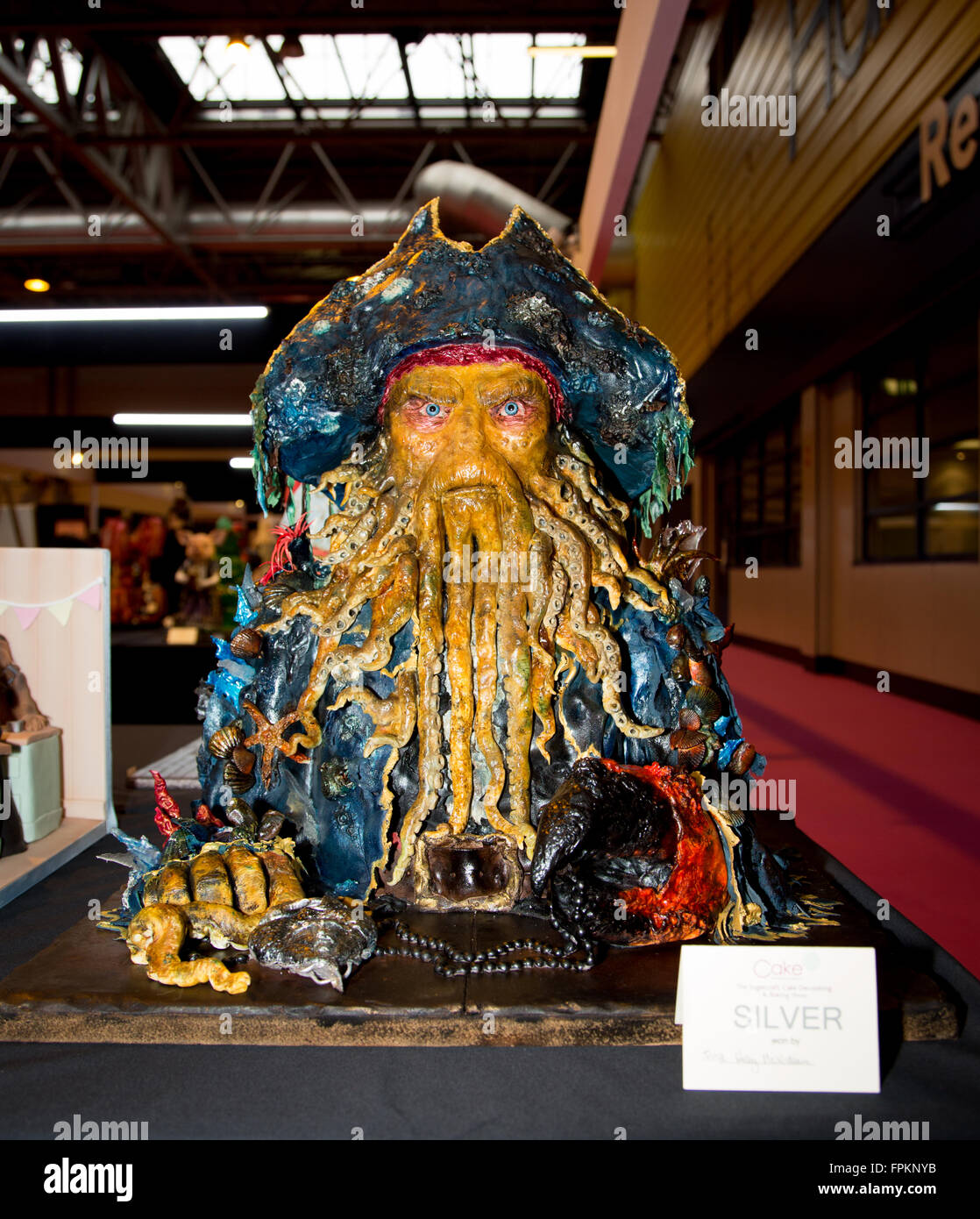 Birmingham Uk 19 Mars 16 Pirates Des Caraibes Davy Jones Gateau Inspire Sur L Affichage A L International Cake Credit Steven Re Alamy Live News Photo Stock Alamy