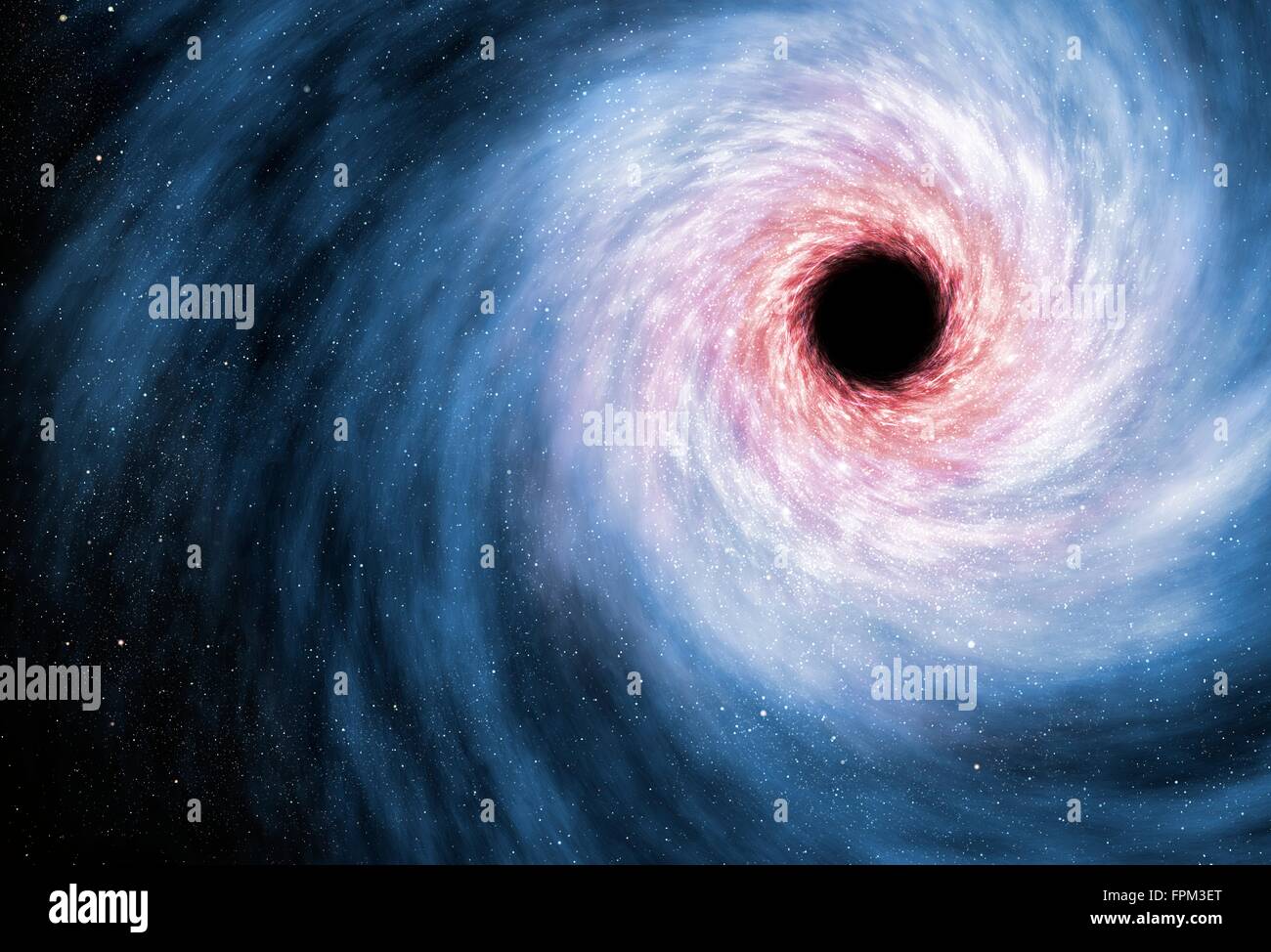 Un trou noir est un objet si compact -- habituellement une star -- que rien  ne peut échapper à son gravitati al tirer. Pas même Photo Stock - Alamy