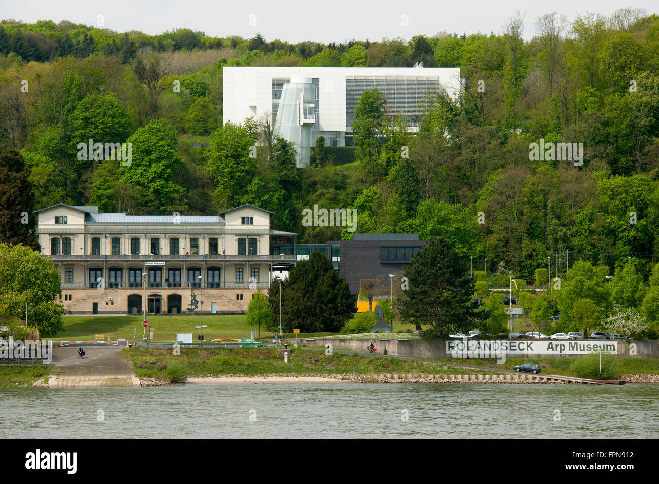 Deutschland, Rheinland-Pfalz, Rolandseck, Arp Museum Bahnhof Rolandseck Banque D'Images