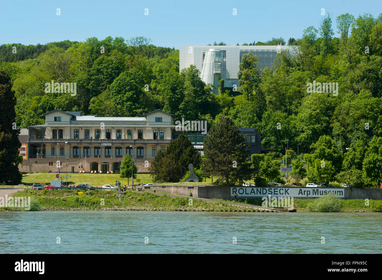 Deutschland, Rheinland-Pfalz, Rolandseck, Arp Museum Bahnhof Rolandseck Banque D'Images