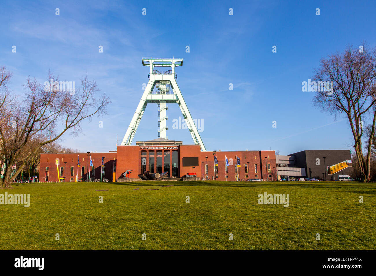 Musée allemand de la mine de Bochum, en Allemagne, plus grand musée de la mine dans le monde, à travers le carreau, musée Banque D'Images