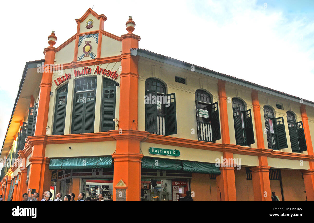 Little India Arcade Hastings Road Singapore Banque D'Images