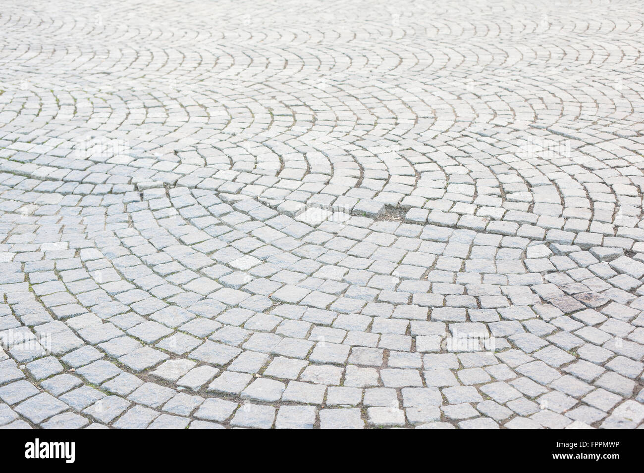 Rue pavée à motifs Banque D'Images
