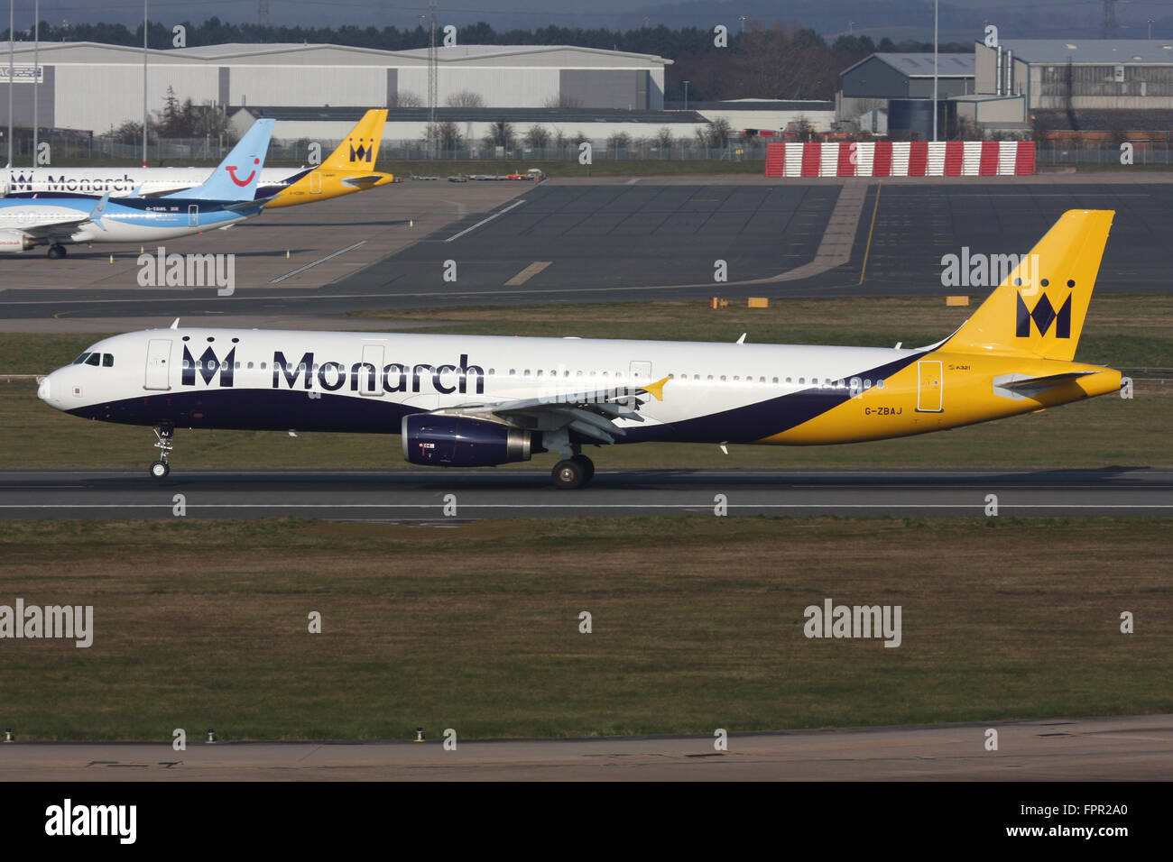 Airbus A321 un monarque320 Banque D'Images