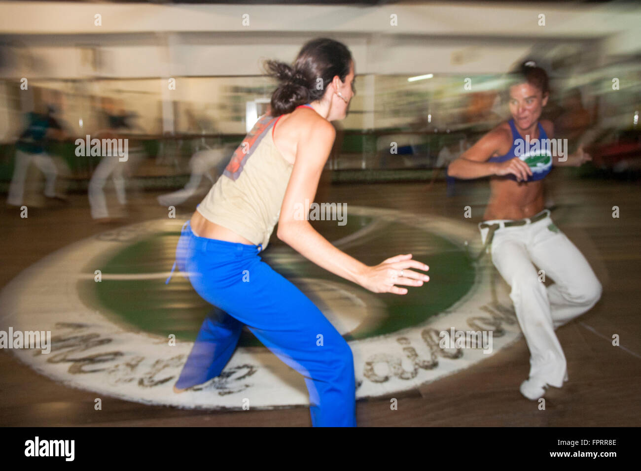 La capoeira à Arraial d'Ajuda, Brésil Banque D'Images