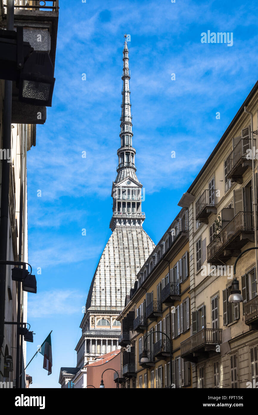 Vue de la Mole Antonelliana, Turin Banque D'Images