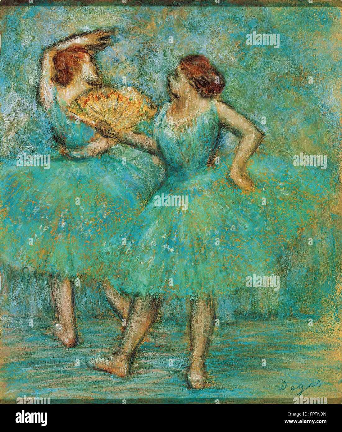 Edgar Degas - Deux danseuses - ch. 1905 Banque D'Images
