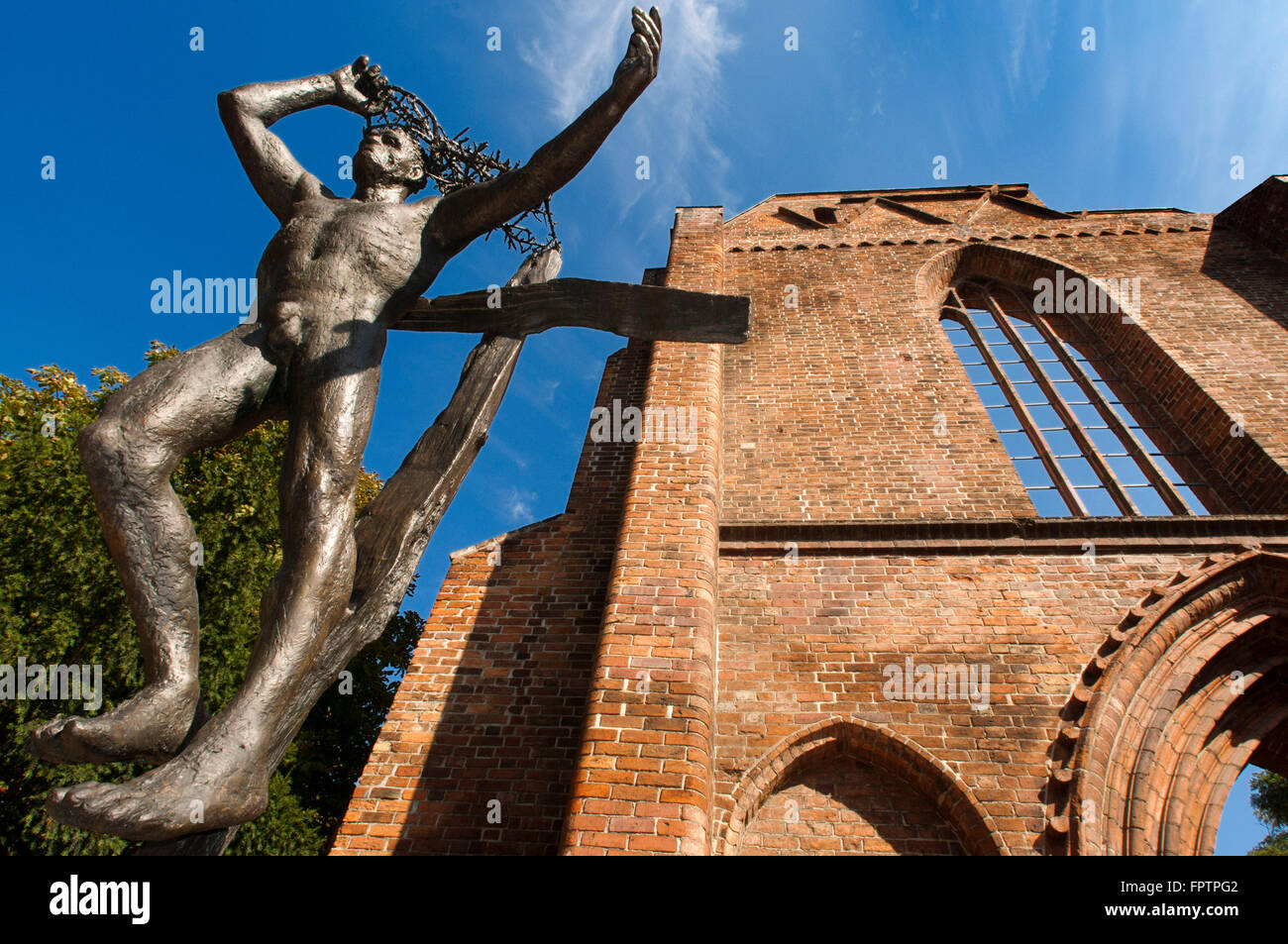 Franziskaner Klosterkirche couvent franciscain (église) ruine, Berlin, Allemagne. Dans l'ouest de Berlin, près de la gare Bahnhof Zoo, est la célèbre Kai Banque D'Images
