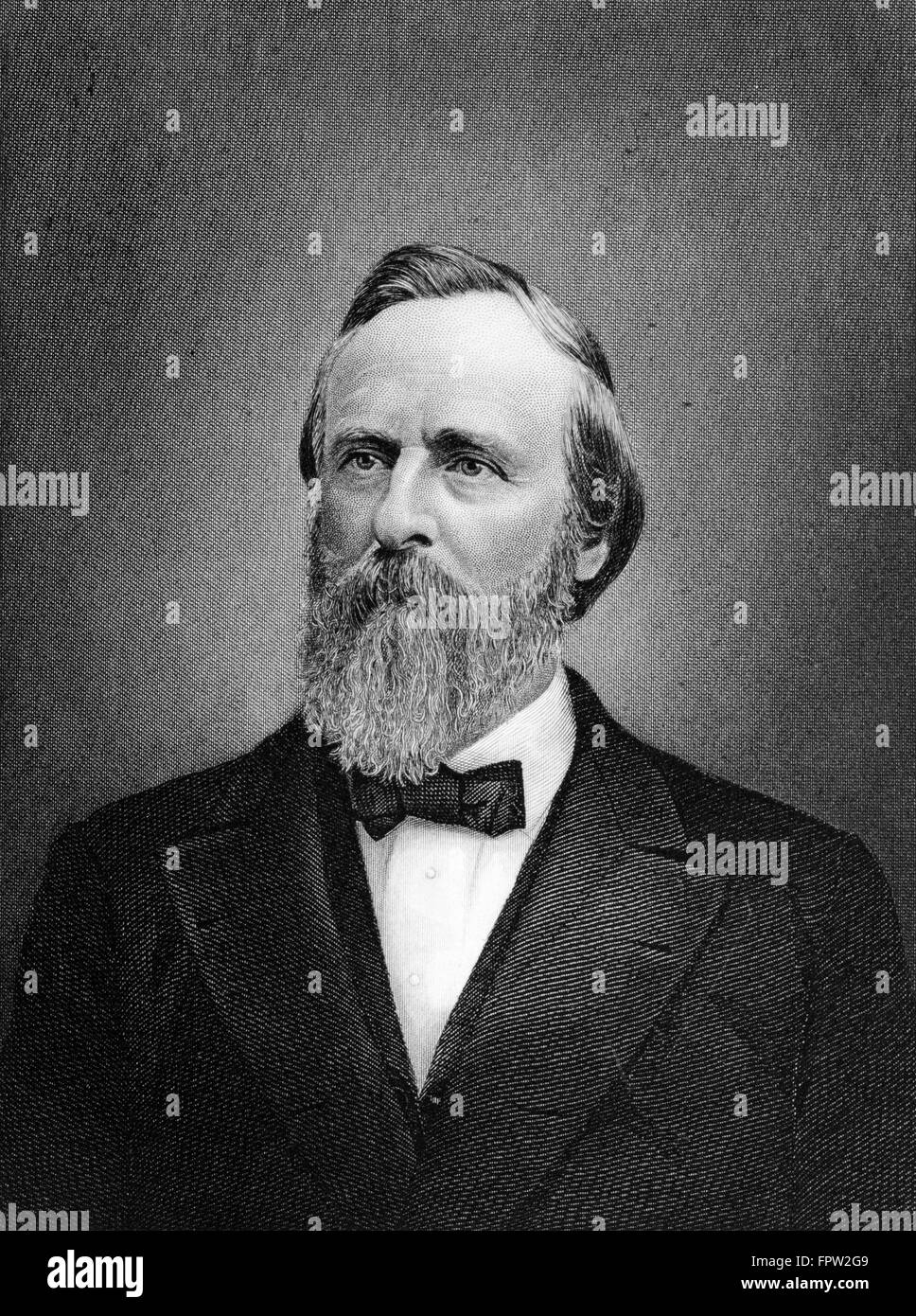 PORTRAIT ILLUSTRATION RUTHERFORD B. HAYES 1822-1893 19e Président REPUBLICAN Banque D'Images