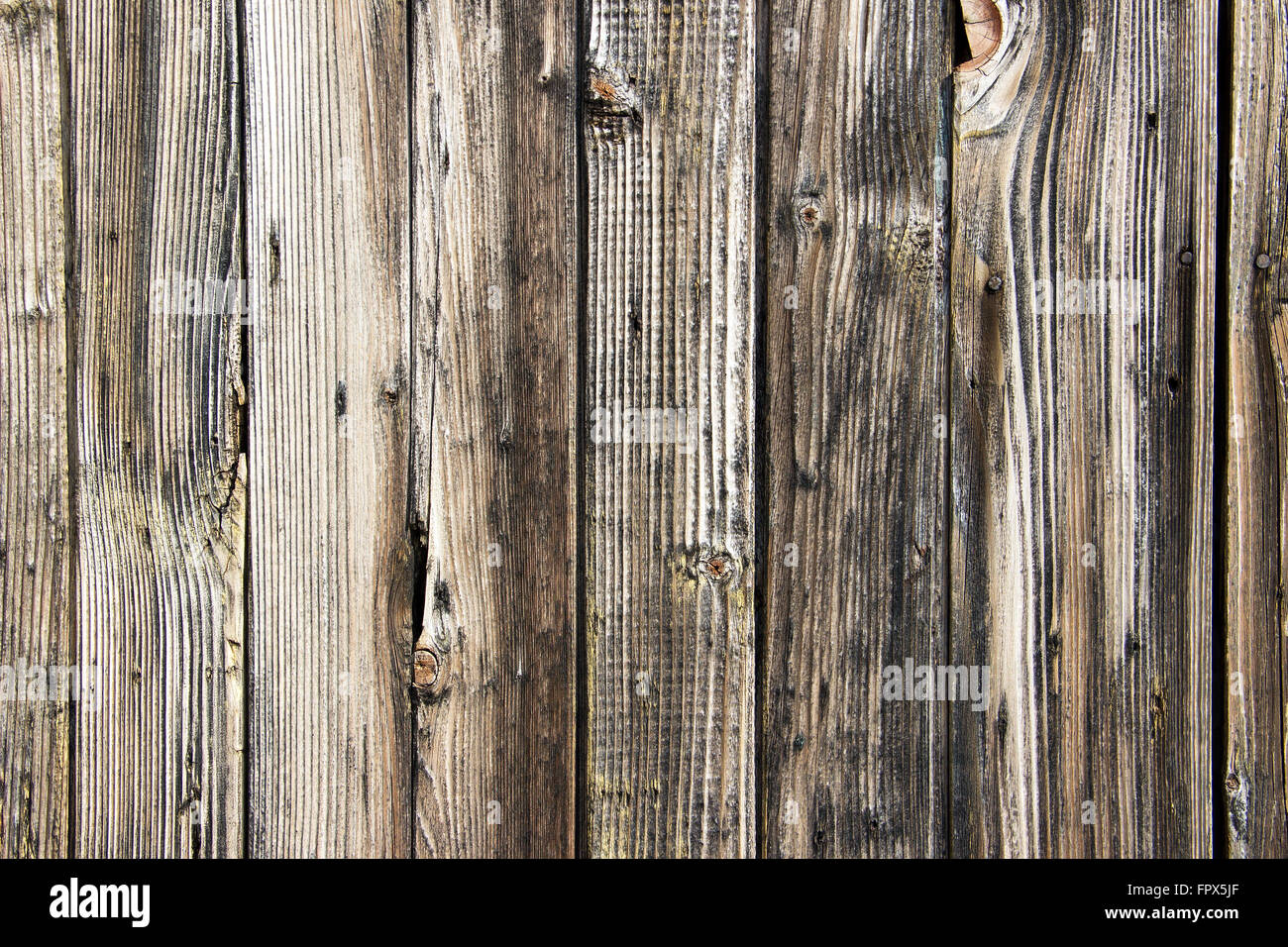 Planches en bois patiné background Banque D'Images