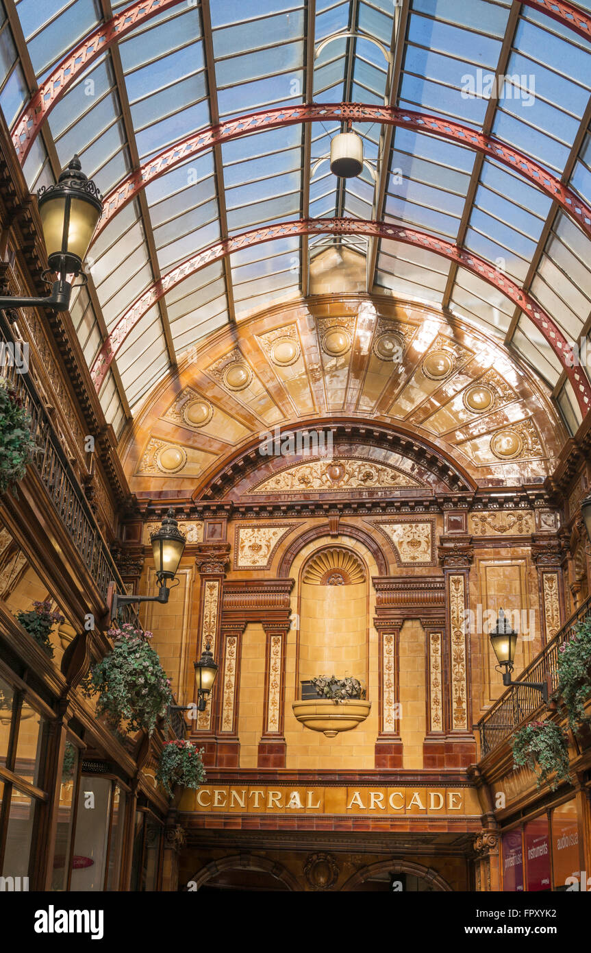 Intérieur de l'Arcade centrale, Newcastle upon Tyne, Angleterre du Nord-Est, Royaume-Uni Banque D'Images