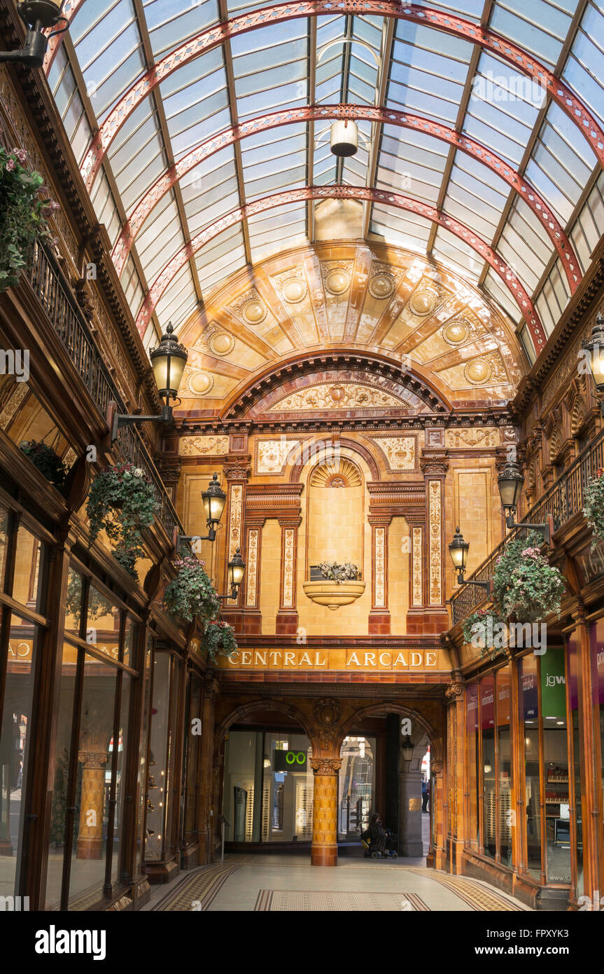 Intérieur de l'Arcade centrale, Newcastle upon Tyne, Angleterre du Nord-Est, Royaume-Uni Banque D'Images
