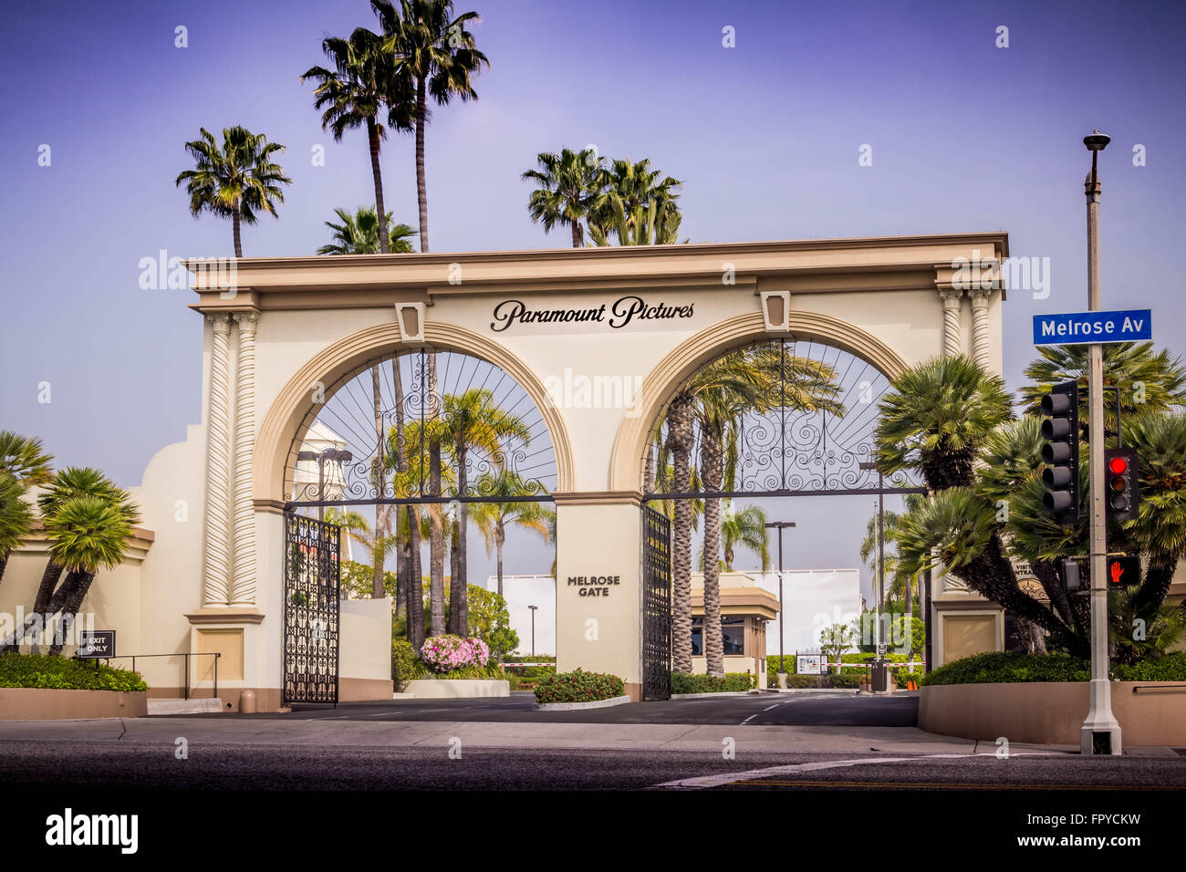 Paramount Pictures, Main Gate Banque D'Images