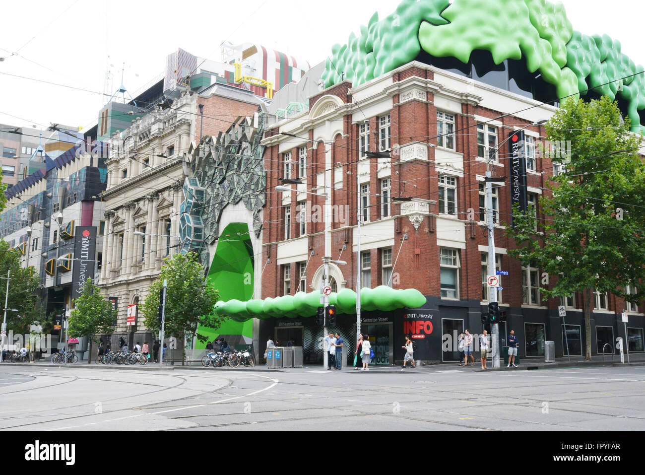 Le RMIT (Royal Melbourne Institute of Technology), Melbourne, Victoria, Australie. Banque D'Images