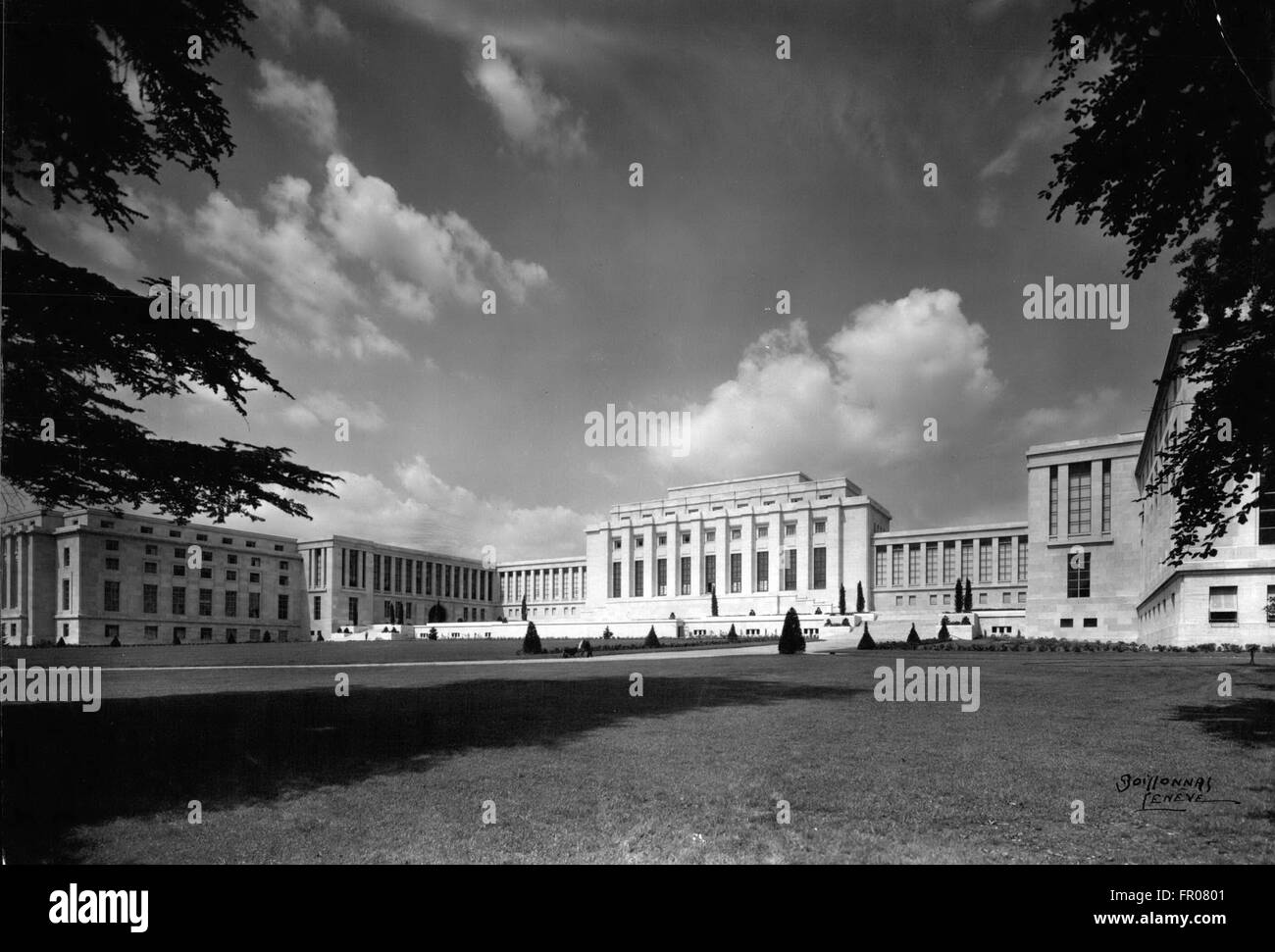 1962 - Genève, Suisse Palais des Nations Unies Organisation des Nations Unies. © Keystone Photos USA/ZUMAPRESS.com/Alamy Live News Banque D'Images