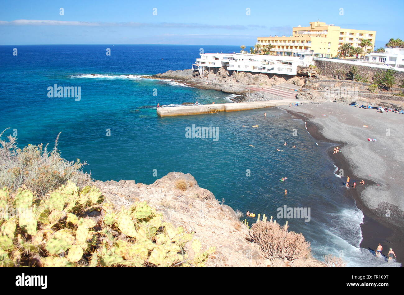 Belle plage à Callao Salvaje sur Tenerife, Espagne Banque D'Images