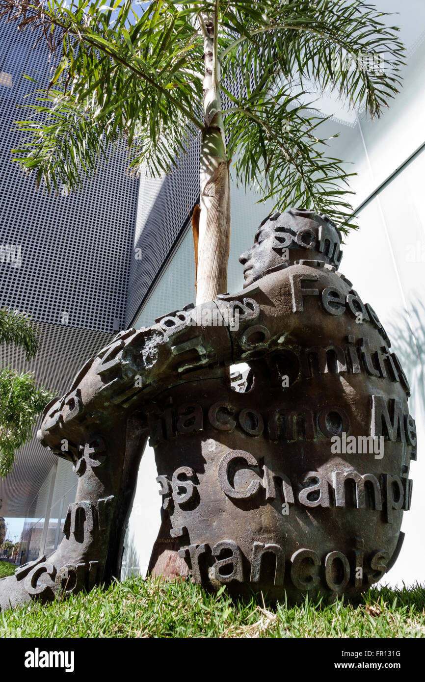 Tampa Florida,Waterfront Arts District,Tampa Museum of Art,bronze,sculpture,le coeur des arbres,Jaume Plensa,FL160211011 Banque D'Images
