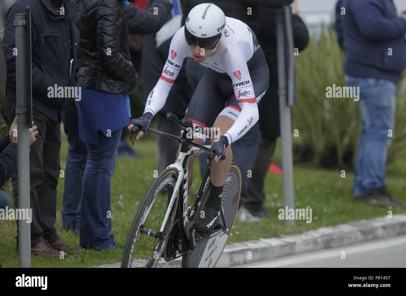 San Benedetto del Tronto, Italie, il 15 marzo 2016 Bauke Mollema Lorsque CLM à San Benedetto del Tronto - deTirreno Adriatico 201 Banque D'Images