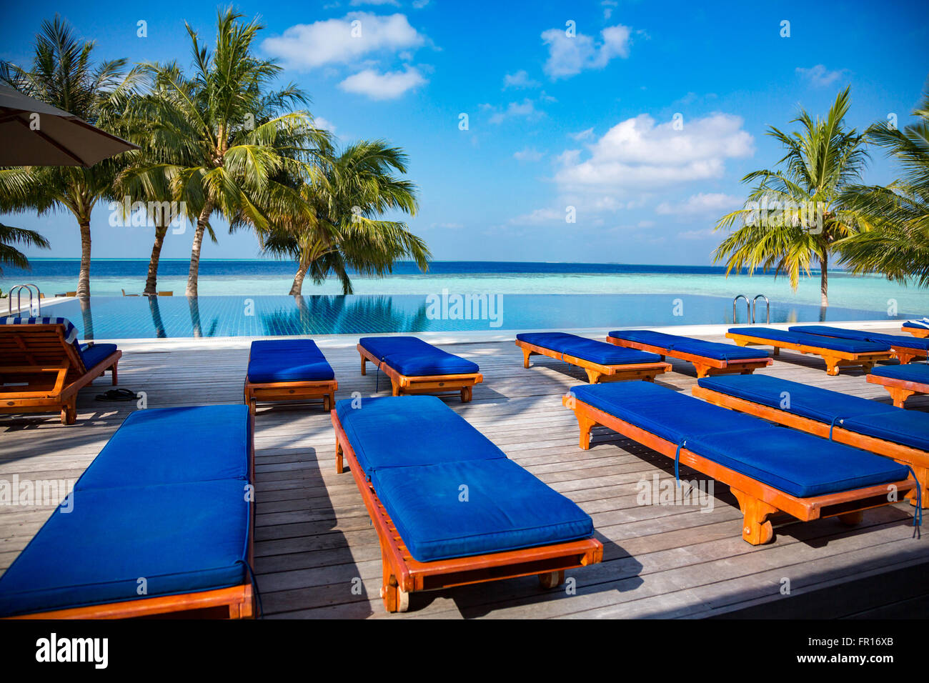 Maldives Tropical Beach - Vacances Banque D'Images