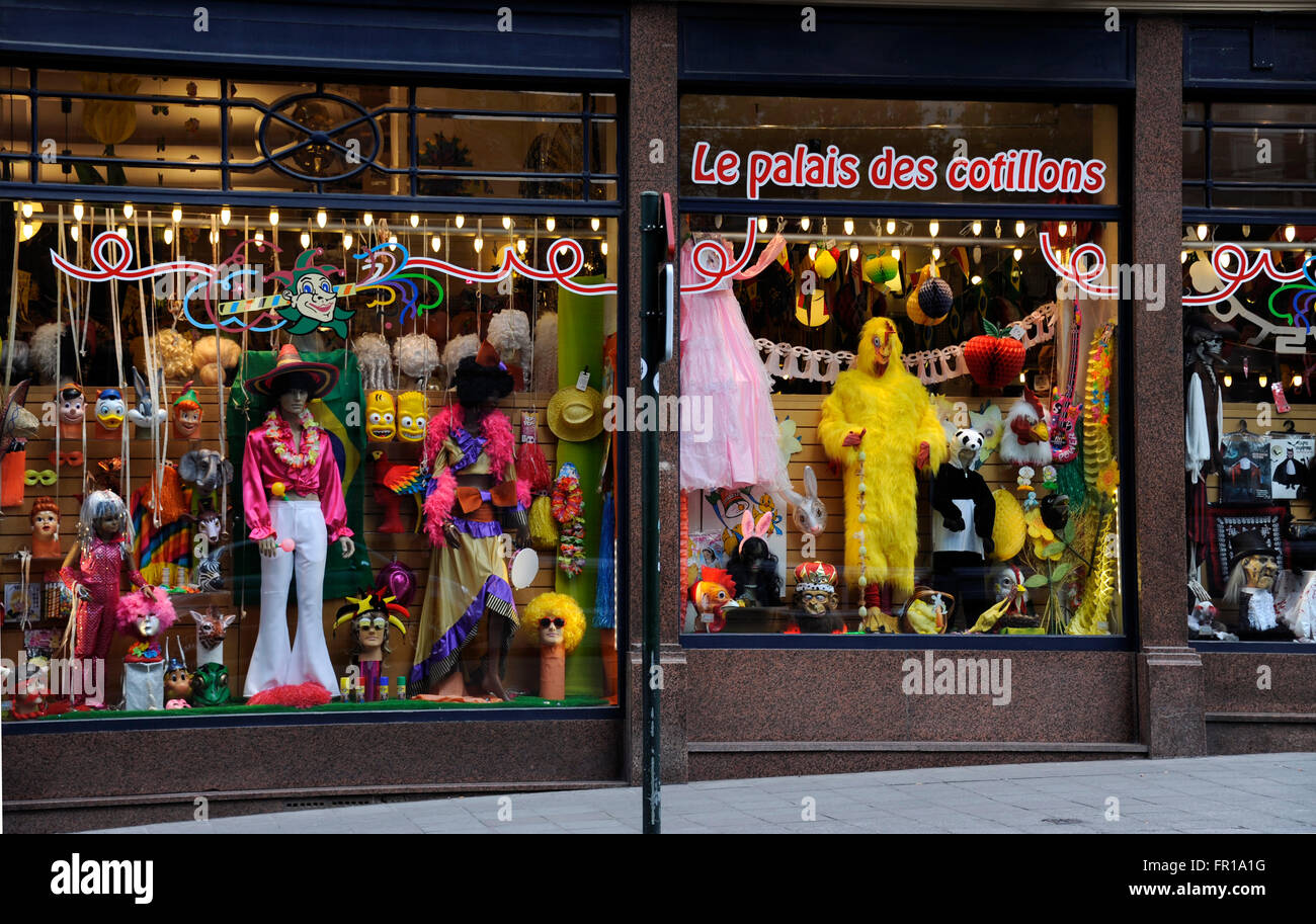 Le Palais du Cotillons,rue du Lombard,Bruxelles,Belgique Banque D'Images