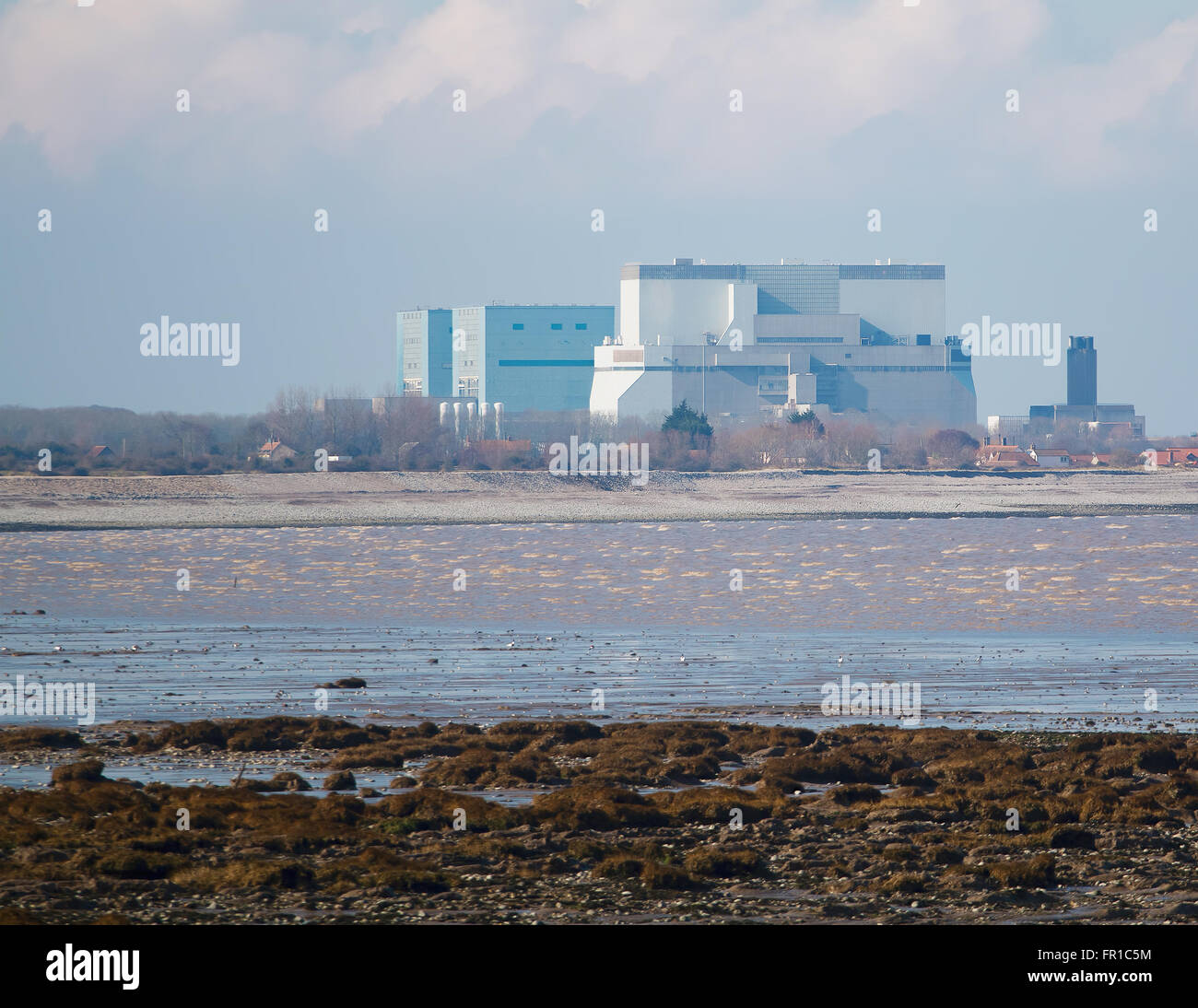 Somerset, Royaume-Uni - 28 Février 2016 : la centrale nucléaire de Hinkley Point, Somerset, Royaume-Uni. Utilisez UNIQUEMENT ÉDITORIALE Banque D'Images