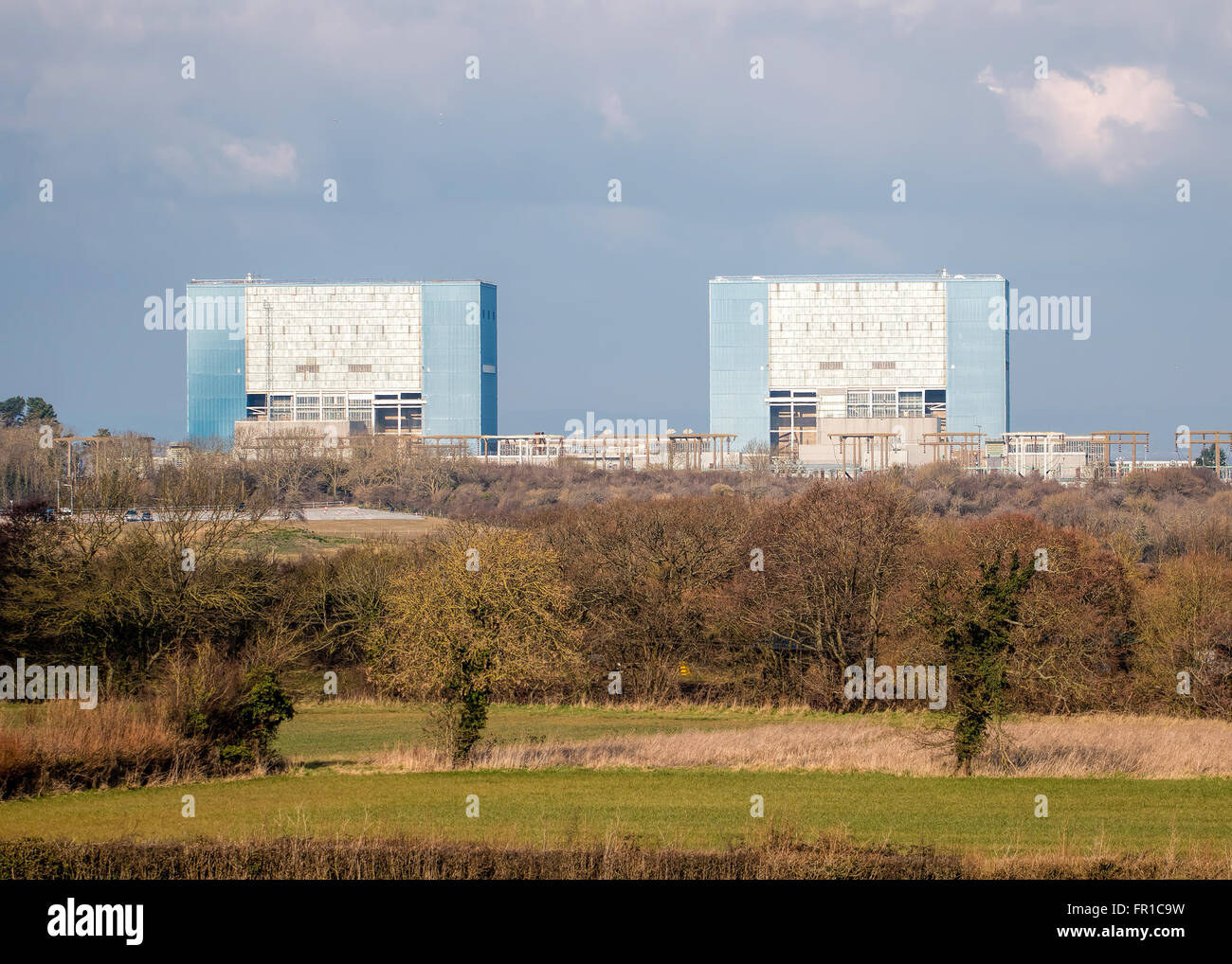 Somerset, Royaume-Uni - 28 Février 2016 : la centrale nucléaire de Hinkley Point, Somerset, Royaume-Uni. Utilisez UNIQUEMENT ÉDITORIALE Banque D'Images