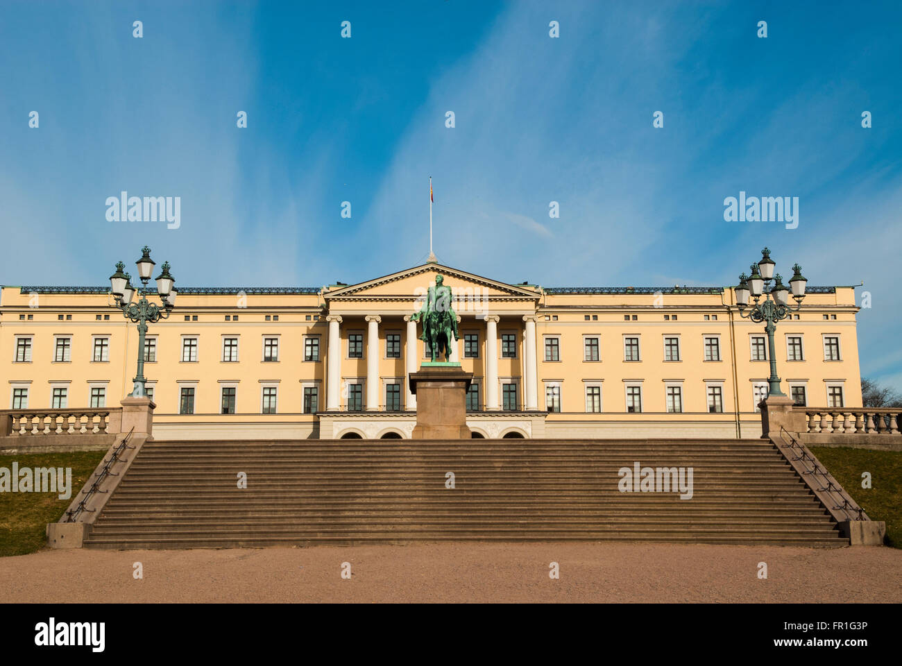 Le Palais Royal building Oslo Norvège Banque D'Images