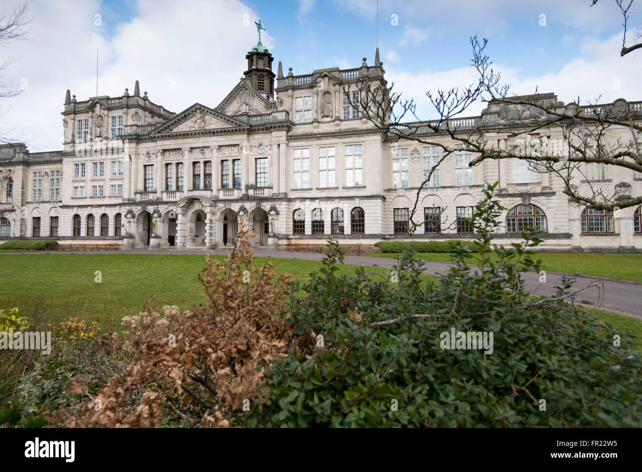 Bâtiment principal de l'Université de Cardiff à Cardiff, Pays de Galles du Sud. Banque D'Images