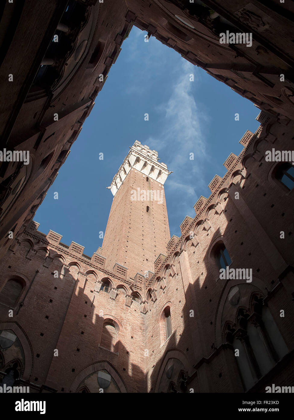 La Tour du Mangia, Torre del Mangia à Sienne en Italie Banque D'Images