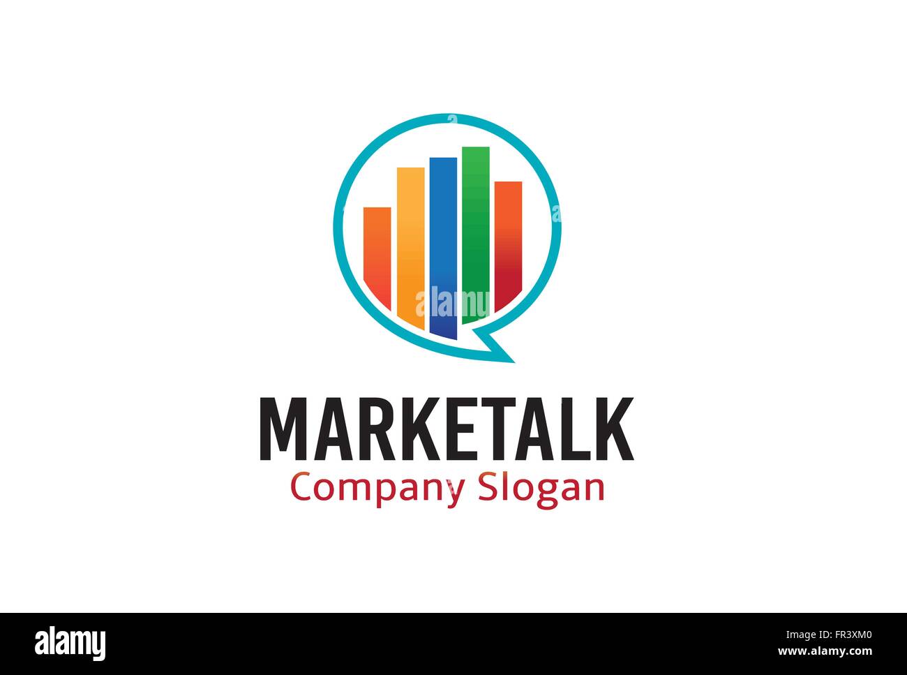 Parler du marché Illustration Design Illustration de Vecteur