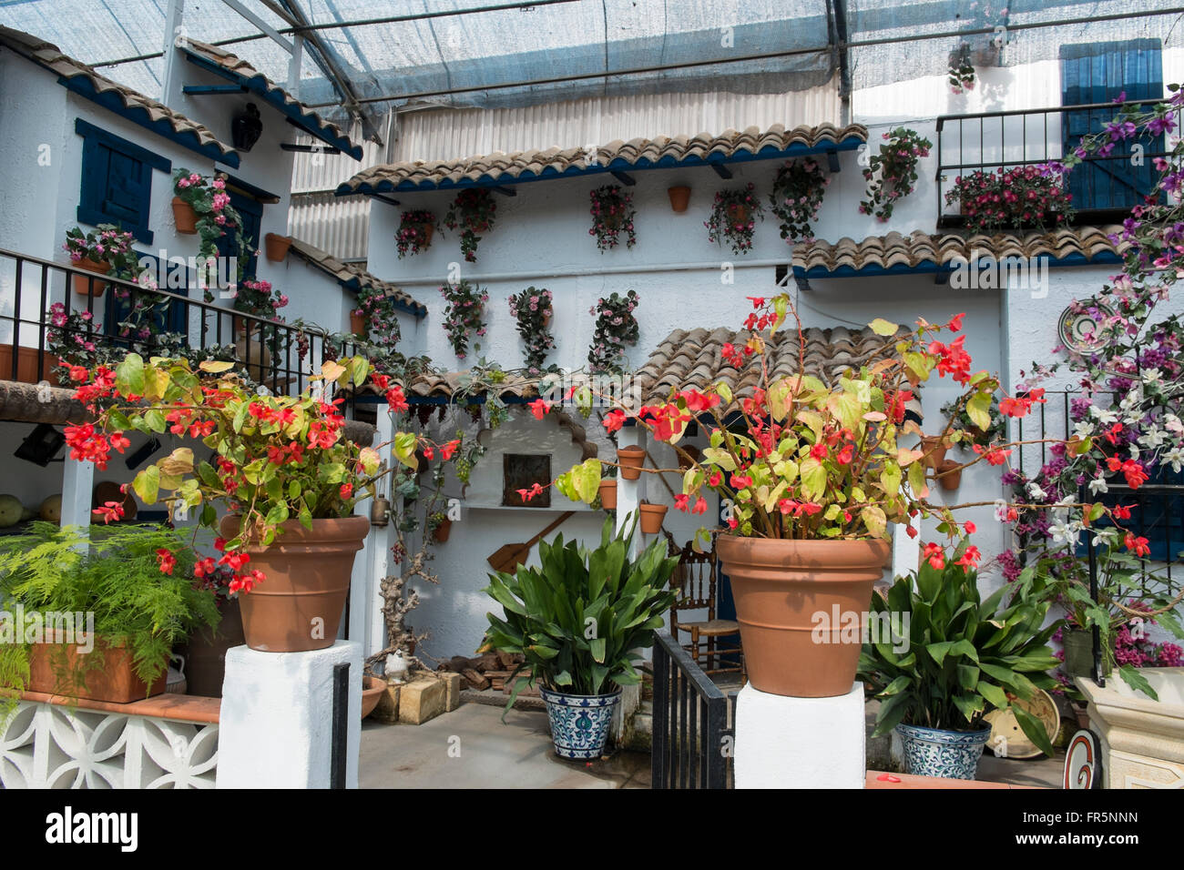 Patio andalou Banque D'Images