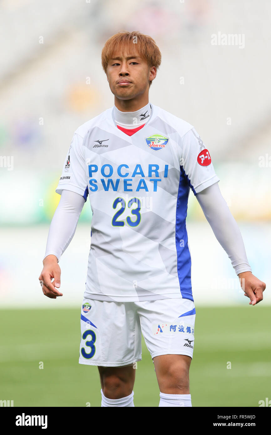 Maekawa Vortis (taïga), le 20 mars 2016 - Football : Football /2016 J2 match de championnat entre Tokyo Verdy 1-0 Tokushima Vortis au Ajinomoto Stadium à Tokyo, Japon. (Photo par Yohei Osada/AFLO SPORT) Banque D'Images