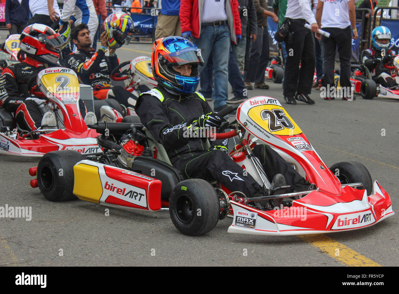 Bogota, Colombie. Le 05 mai 2015. Dans le pilote de la série GP3 de l'équipe Arden International pendant les conducteurs motorsport à Bogota, Colombie. © Daniel Garzón Herazo/Pacific Press/Alamy Live News Banque D'Images